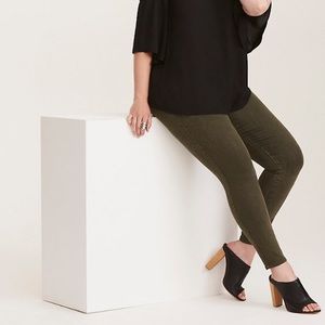 Torrid Moss Green jeggings